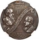 1889 Harrison and Morton inaugural Badge - 2