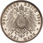 German States: Hesse-Darmstadt. 3 Mark, 1910-A - 2