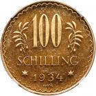 Austria. 100 Schillings, 1934 - 2