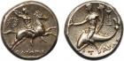 Calabria, Tarentum (c.240-228 BC), Silver Nomos, 6.6g.