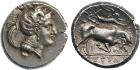 Lucania, Thurium (c.350-300 BC), Silver Didrachm, 7.62g, 8h.