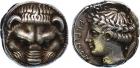 Bruttium, Rhegion (c.415/410-387 BC), Silver Tetradrachm, 17.33g, 12h.