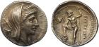 Bruttium, The Bretti (c.216-214 BC), Silver Drachm, 4.4g.