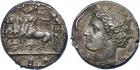 Sicily, Syracuse, Dionysios I (c.405-367 BC), Silver Dekadrachm, 43.33g, 9h.