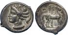 Sicily, Entella (c.350-320 BC), Silver Tetradrachm, 16.73g, 10h.