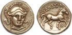 Kingdom of Paeonia, Audoleon (315-286 BC), Silver Tetradrachm, 12.6g.