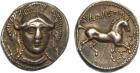 Kingdom of Paeonia, Audoleon (315-286 BC), Silver Tetradrachm, 12.5g.