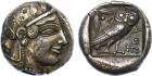 Attica, Athens (c.460-450 BC), Silver Tetradrachm, 17.06g, 7h.