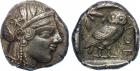 Attica, Athens (c.460-445 BC), Silver Tetradrachm, 16.96g, 12h.