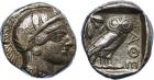 Attica, Athens (c.449-415 BC), Silver Tetradrachm, 16.92g, 2h.