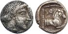 Philisto-Arabian, Gaza (c.400-333 BC), Silver Drachm, 2.89g, 3h.