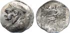 Kingdom of Elymais, Kamnaskires III, with Anzaze (c.82-72 BC), Silver Tetradrachm, 15.8g