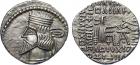 Pacorus I (AD 78-120), Silver Drachm, 3.77g, 12h.