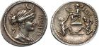 Faustus Cornelius Sulla (56 BC), Silver Denarius, 4.05g.