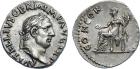 Vitellius (AD 69), Silver Denarius, 3.28g.