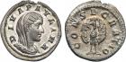 Diva Paulina (wife of Maximinus I, d. c. AD 235), Silver Denarius, 2.5g.