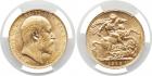 Edward VII (1901-1910). Gold Sovereign, 1910-C (Fr 1; KM 14).