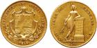 Republic. Gold 4-Escudos (½-Onza), 1850 JB, 12.58g.