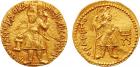 Kanishka I (c. AD 127-152). Gold Dinar, 7.94g.