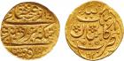 Fath "ËAli Shah (1212-1259h / 1797-1834 AD). Gold ½ Toman, Kashan 1212h, 3.00g (KM -, unlisted mint for type; A 2858, R