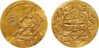 Fath "ËAli Shah (1212-1259h / 1797-1834 AD). Gold Keshrarsetan, Dar al-Saltinet Isfahan 1248/1250h, 3.41g.