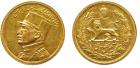 Reza Shah (1344-1360h / 1925-1941 AD). Gold ½-Pahlavi, 1312h, 4.07g (KM 1132).