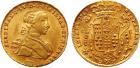 Italian States. Naples. Ferdinand IV (first reign, 1759-1799). Gold 6-Ducati, 1767 DG-CC R, 8.85g.