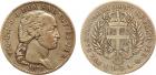 Italian States. Sardinia. Vittorio Emanuele I (1802-1821). Silver 5-Lire, type II, 1821-L, Turin, 24.70g.