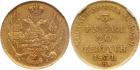 Nicholas I, 1825-1855, Russo-Polish Coinage, 3 Roubles  20 Zlotych 1834 C??-??. GOLD.