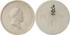 Nicholas II, 1894-1917, Russian Numismatic Society Medals, Medal. Biscuit Porcelain. 57 mm.