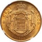 Monaco. 100 Francs, 1886-A - 2