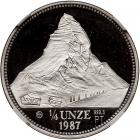 Switzerland. Platinum ¼ Unze, 1987 - 2