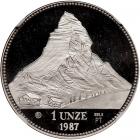 Switzerland. Platinum 1 Unze, 1987 - 2