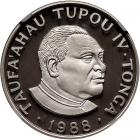 Tonga. Platinum 10 Pa'anga, 1988 - 2