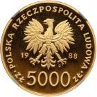 Poland. 5000 Zlotych, 1988 - 2