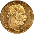 Hungary. 8 Forint-20 Francs, 1890-KB