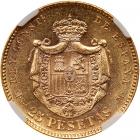 Spain. 25 Pesetas, 1883 (1883) MSM - 2