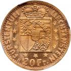 Liechtenstein. 20 Franken, 1946-B - 2