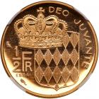 Monaco. Essai ½ Franc struck in Gold, 1965 - 2