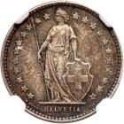 Switzerland. ½ Franc, 1875-B