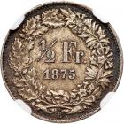 Switzerland. ½ Franc, 1875-B - 2