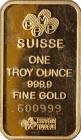 Switzerland. One Troy Ounce Gold Ingot - 2