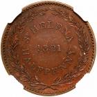 St. Helena. ½ Penny, 1821 - 2