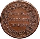 Peru. Proclamation Medal, 1834 - 2