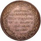 Peru. Proclamation (8 Reales) Medal, 1834 - 2