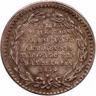 Peru. Proclamation (2 Reales) Medal, 1849 - 2