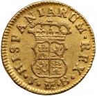 Spain. ½ Escudo, 1758-JB (Madrid) - 2