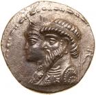 Elymaian Kingdom. Kamnaskires III, with Anzaze. Silver Tetradrachm (15.7 g), ca. 82-73 BC