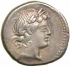 L. Censorinus. Silver Denarius (4.0 g), 82 BC