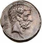 Q. Servilius Caepio Brutus. Silver Denarius (3.8 g), 54 BC - 2